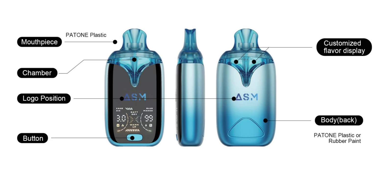 custom Dual Flavor Disposable custom Dual Flavor Disposable